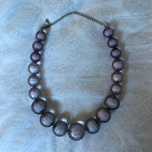 Chunky large “crystal” beads necklace